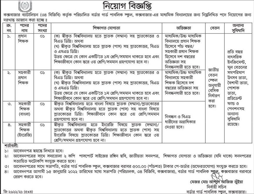 BGB Job Circular 2022